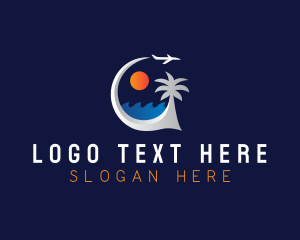 Tropical - Island Tour Vacation logo design