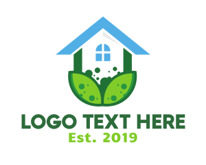 Green Flower - Green Plant House logo design