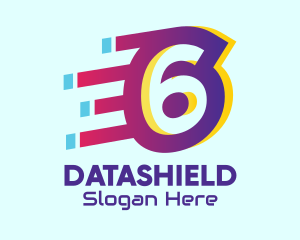 Modern Tech Number 6 Logo