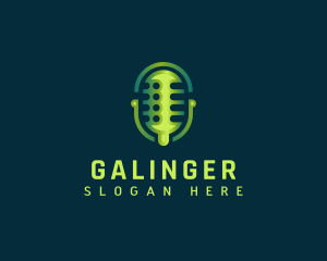 Microphone - Microphone Podcast Mic logo design