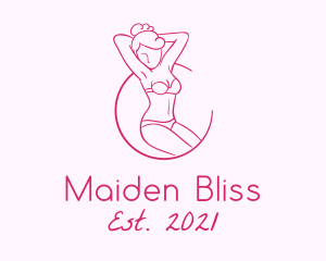 Seductive Woman Model logo design