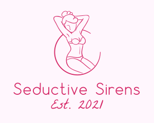 Seductive Woman Model logo design