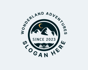 Night Mountain Hiking logo design