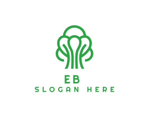 Green Abstract Tree Logo