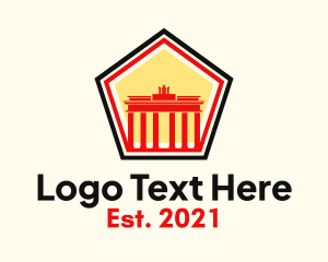 Easter Island - Ancient German Landmark logo design