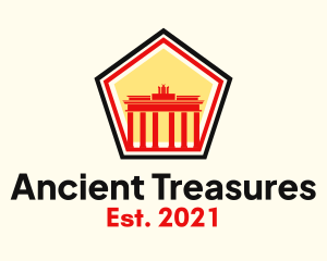 Ancient German Landmark logo design