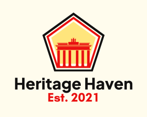 Historical - Ancient German Landmark logo design