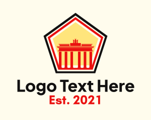 Ancient - Ancient German Landmark logo design