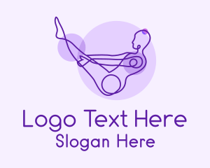 Boat Yoga Pose  Logo