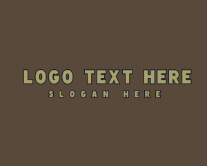 Army - Masculine Army Wordmark logo design
