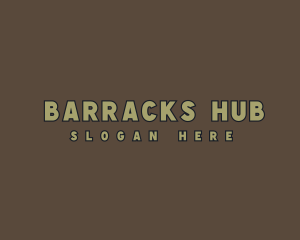 Barracks - Masculine Army Military logo design