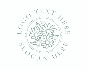 Essential Oil - Flower Bouquet Spa logo design