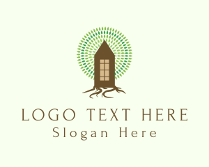 Village - Forest Tree House logo design