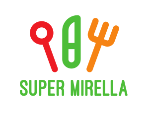 Kids Children Food Cutlery Logo