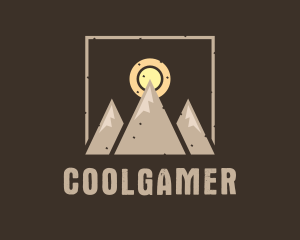 Traveler - Mountain Summit Campsite logo design