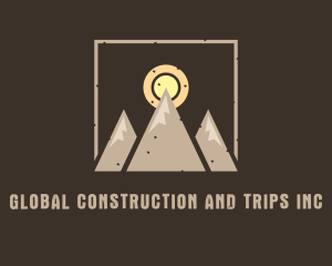 Peak - Mountain Summit Campsite logo design