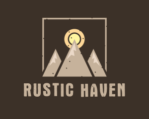 Mountain Summit Campsite logo design