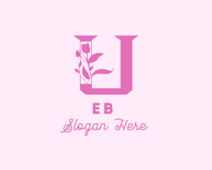 Garden - Floral Letter U logo design