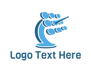 Telecommunication - Blue Satellite Network logo design