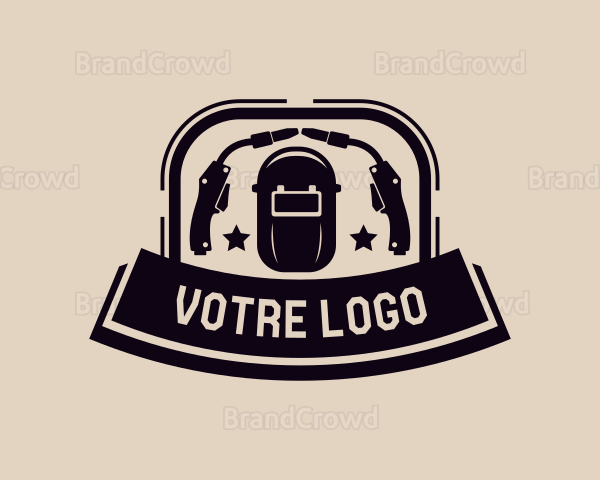 Welding Helmet Steelworks Logo