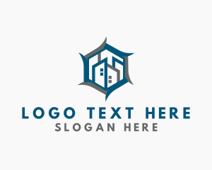 Developer - Hexagon Building Real Estate logo design