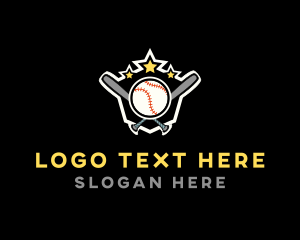Ball - Baseball Game Shield logo design