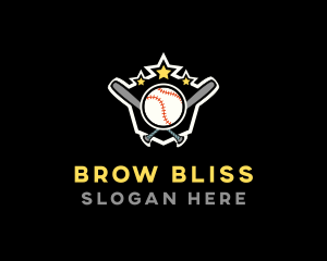 Baseball Game Shield logo design