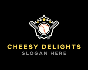 Baseball Game Shield logo design