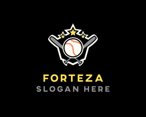 Baseball Game Shield logo design