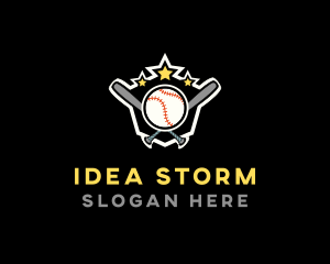 Baseball Game Shield logo design