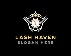 Baseball Game Shield logo design