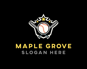 Baseball Game Shield logo design