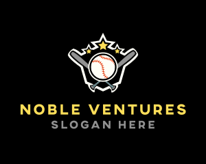 Baseball Game Shield logo design