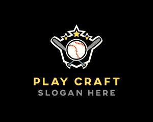 Baseball Game Shield logo design