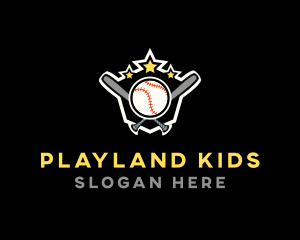 Baseball Game Shield logo design