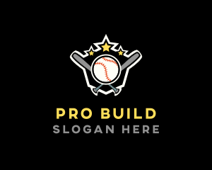 Baseball Game Shield logo design