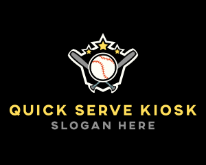 Baseball Game Shield logo design