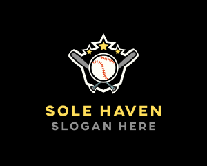 Baseball Game Shield logo design