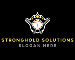 Baseball Game Shield logo design