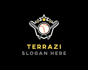 Baseball Game Shield logo design