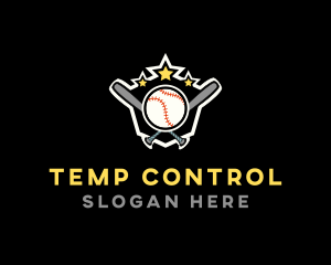 Baseball Game Shield logo design