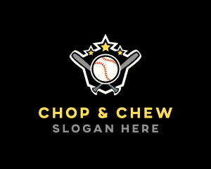 Baseball Game Shield logo design