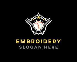 Baseball Game Shield logo design