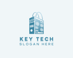 Computer Tech Market logo design