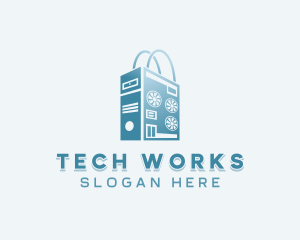 Desktop - Computer Tech Market logo design