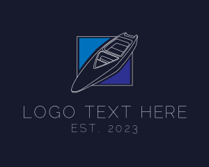 Cruise - Speedboat Sailing Outline logo design