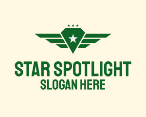 Star Diamond Wings logo design