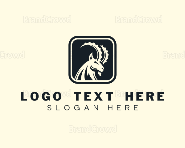 Ibex Goat Horns Logo