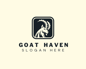 Goat - Ibex Goat Horns logo design