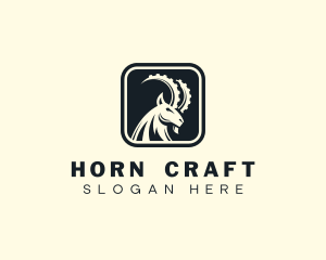 Horn - Ibex Goat Horns logo design